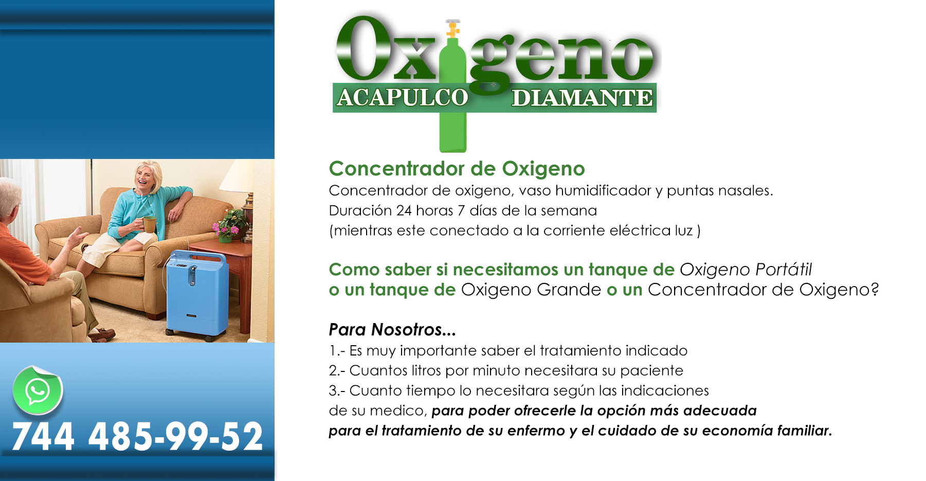 Renta de Oxigeno en Acapulco