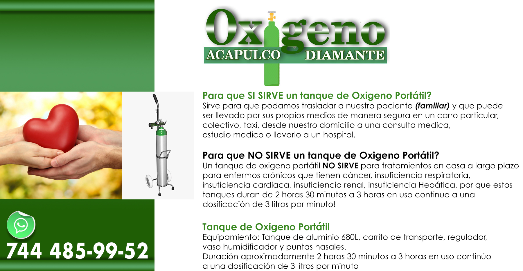 Renta de Oxigeno en Acapulco